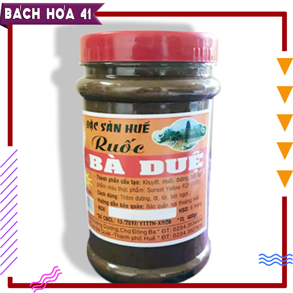 Mắm ruốc Bà Duệ hủ lớn 400g - Đặc sản Huế ㅤ