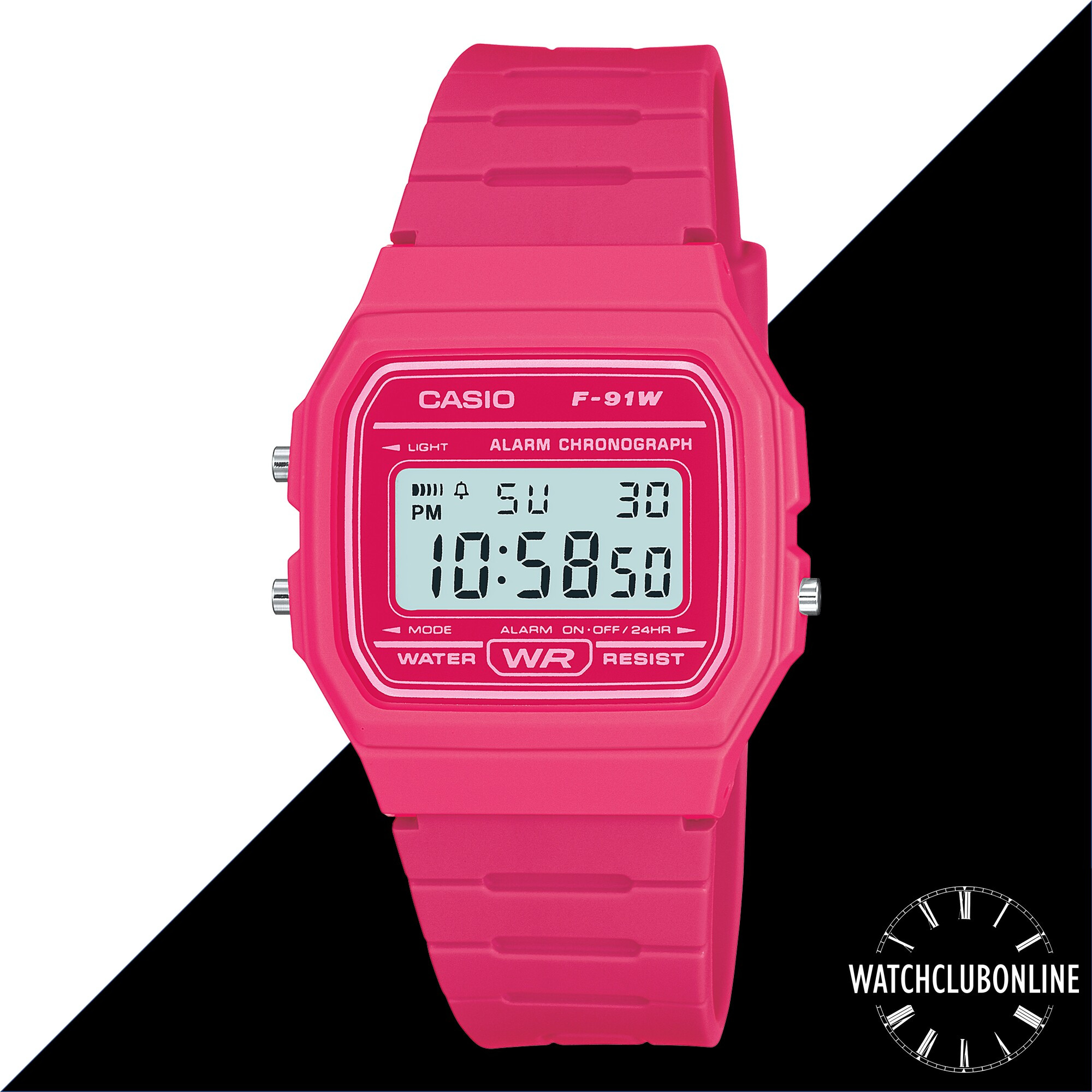 Casio F91w Reloj Casio Rosa Đồng Hồ Casio F-91WM-1BDF Chính Hãng 100%