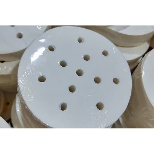 1xấp - 200 tờ -Giấy nến đục lổ lót xửng tròn - giấy hấp bánh bao - giấy lót nồi chiên không dầu
