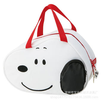 🧚👝 Japanese Cartoon Cute Snoopy Dog Carry Snacks Lunch Lunch Bag