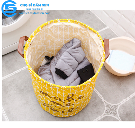 Giỏ đựng quần áo chăn màn đựng đồ chơi đồ giặt đồ dơ siêu rộng đa năng có thể gấp gọn tiện dụng G02-W01
