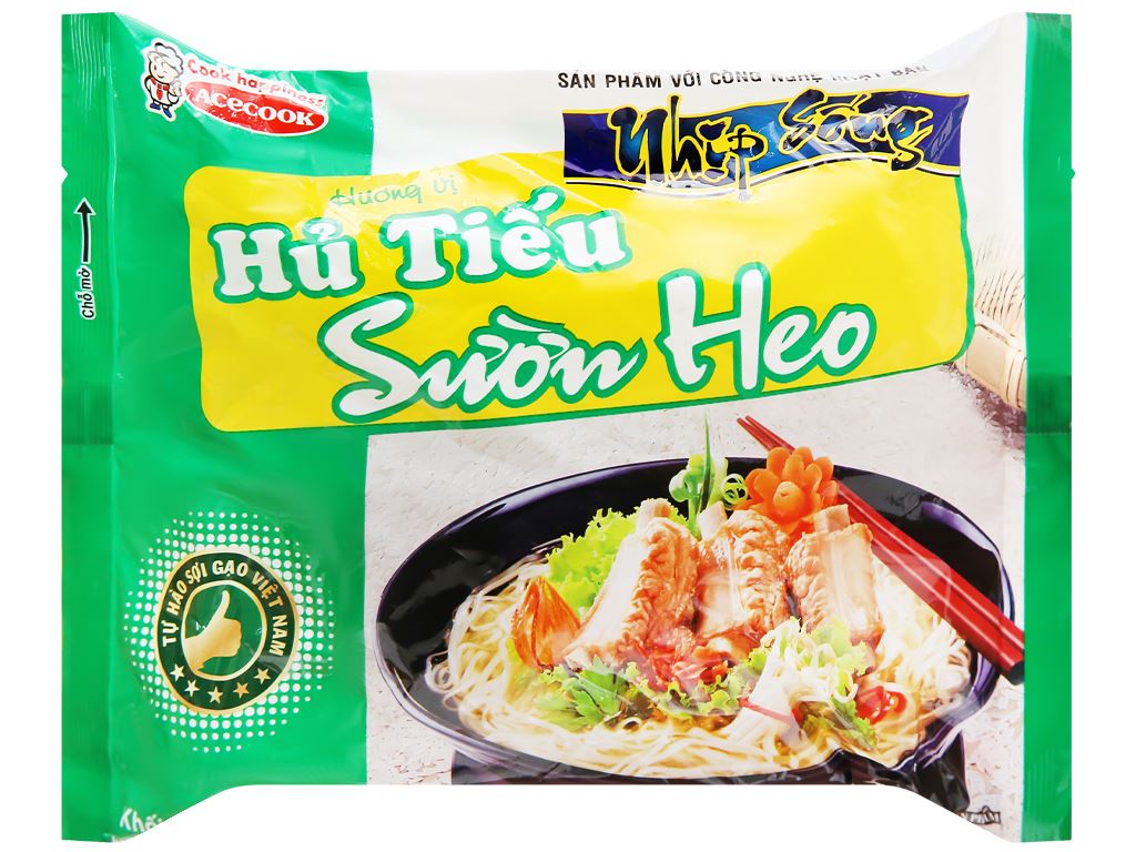 Thùng 30 gói hủ tiếu sườn heo Nhịp Sống 70g