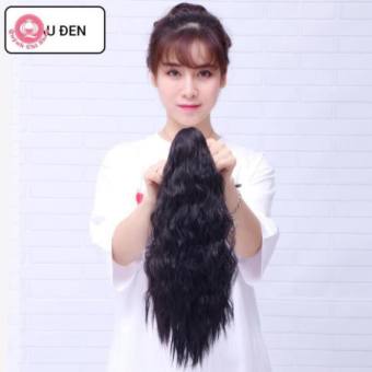 Tóc giả ngoặm đuôi xoăn xù lửng 40 cm, tóc CAO CẤP phong cách sao Hàn Quốc