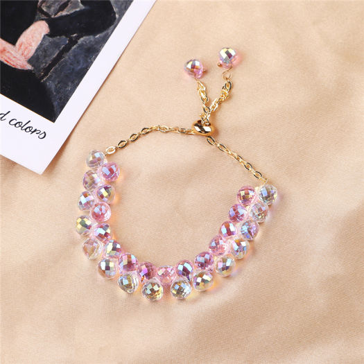 10 Hạt Charm Hạt Pha Lê Áo 9X8Mm, Hạt Đệm Hình Giọt Nước Nhiều Mặt Để Làm Trang Sức Vòng Tay Tự Làm Phụ Kiện Bông Tai