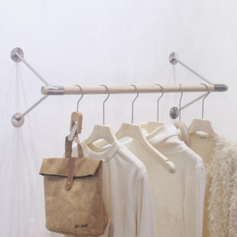 Giá Treo Quần Áo Treo Tường Giá Treo Quần Áo Thanh Treo Quần Áo Giặt Là Bằng Thép Không Gỉ