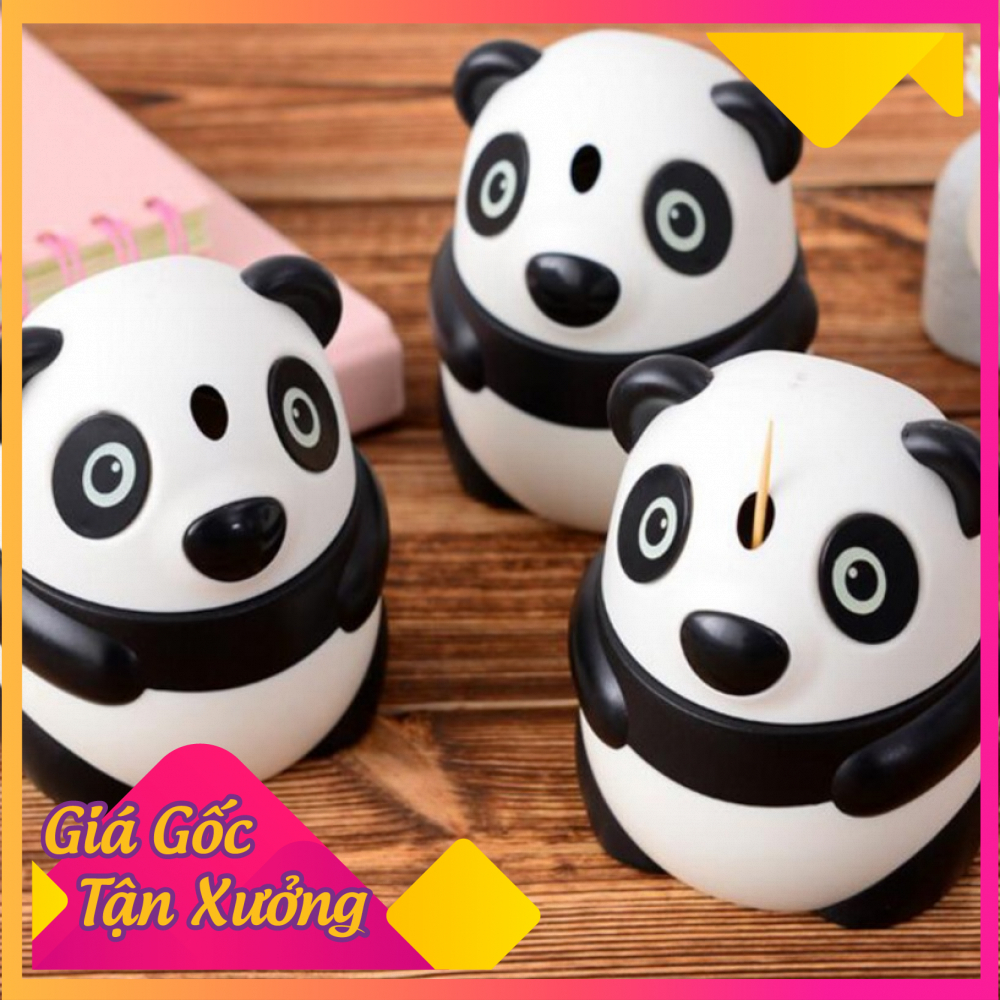 Hộp đựng tăm xỉa răng thông minh tự động lấy tăm hình gấu siêu dễ thương - lọ đựng tăm có nút nhấn tự động lấy tăm siêu tiện lợi