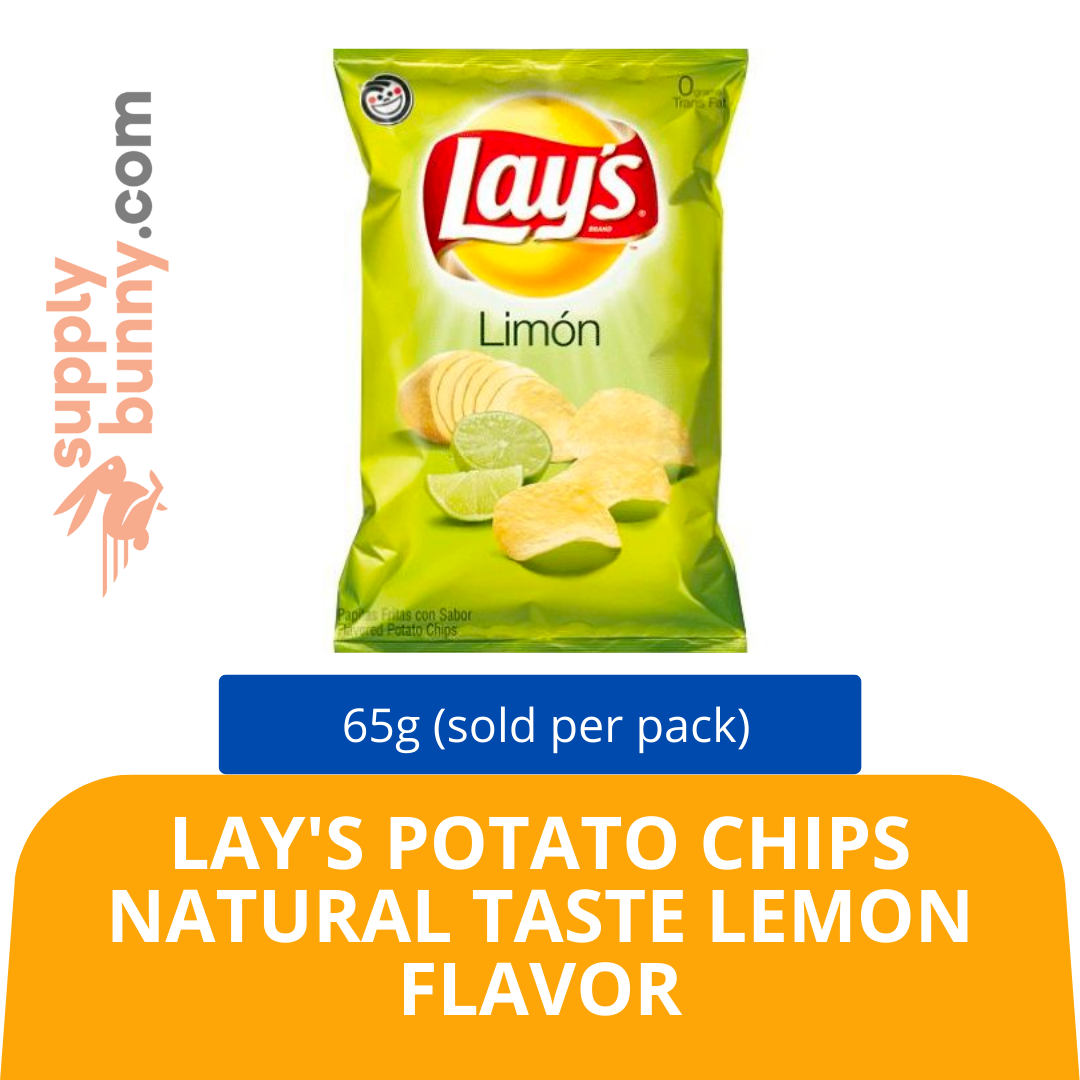 Lay\'s Potato Chips Natural Taste Lemon Flavor 65g (sold per pack) Mix SKU: 6924743925625