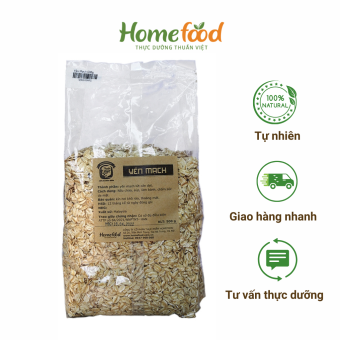 Yến mạch lứt nguyên cám Homefood (túi 500gr)