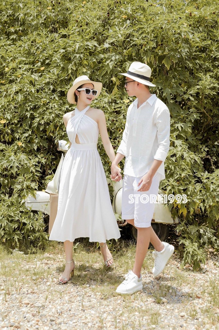 Set đồ đôi nam nữ đồ cặp tình nhân dễ thương thiết kế với form dễ mặc thoải mái đường may tỉ mỉ tinh tế