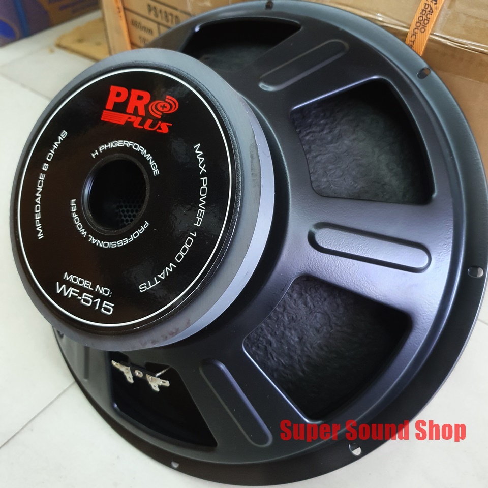 ลำโพง 15 นิ้ว 1000W ยี้ห้อ PRO PLUS รุ่น WF-515 ลำโพง15นิ้ว วอยซ์3นิ้ว WF 515 โครงเหล็กปั้ม proplus ดอกลำโพง กลางแจ้ง ลำโพงใช้ภายนอก 15นิ้ว WF 515 ราคา 1,050 บาท*ส่งฟรี