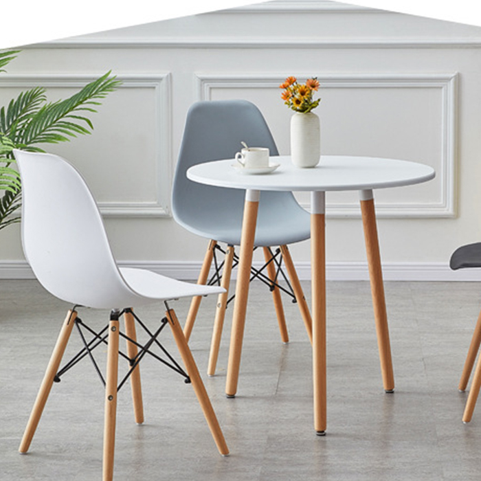 Bàn cafe tròn rộng 60cm, bàn eames giá rẻ bgn006
