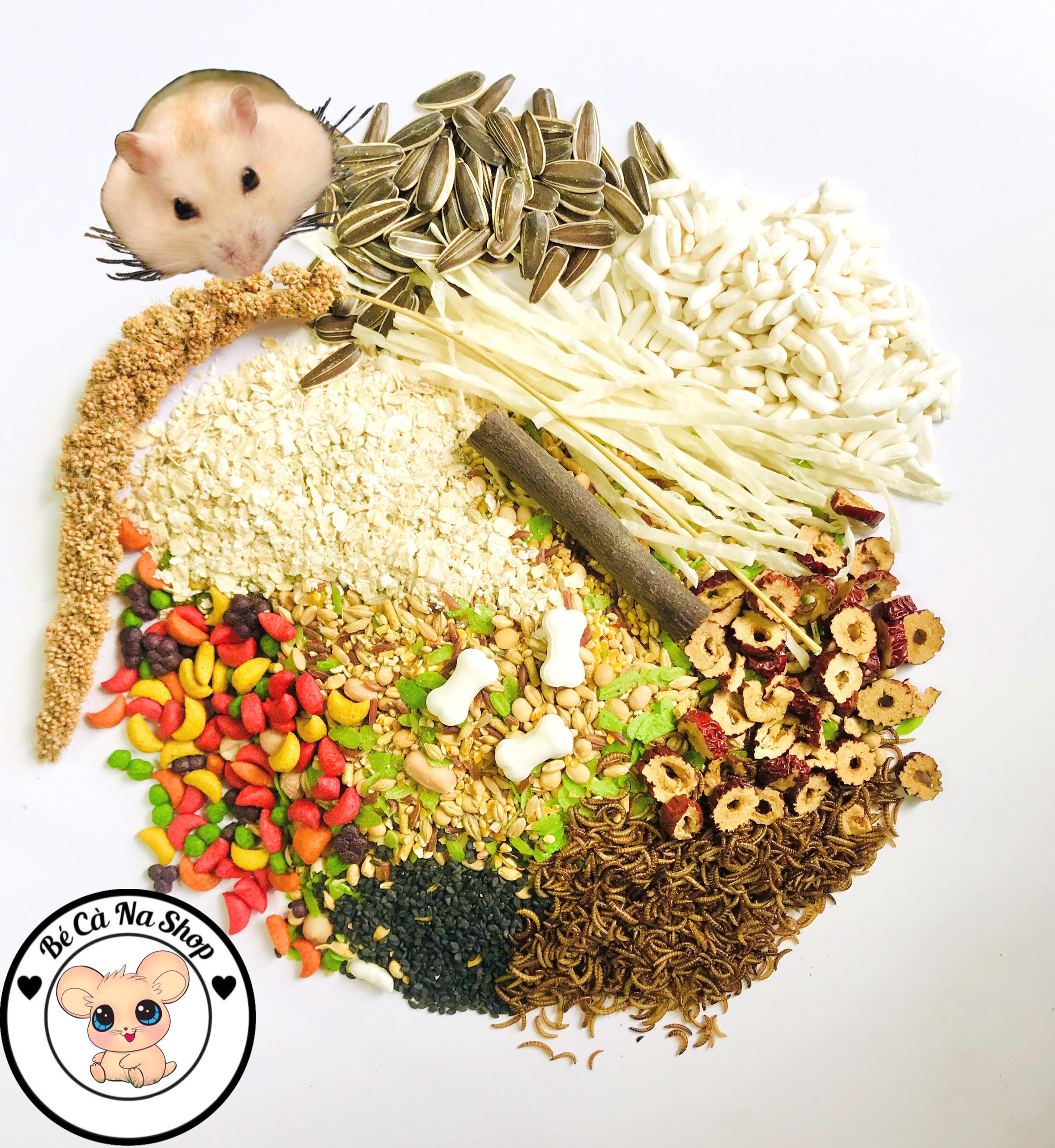 (ĐỘC QUYỀN) thức ăn vip cao cấp, sang chảnh nhất cho hamster (bé cà na)