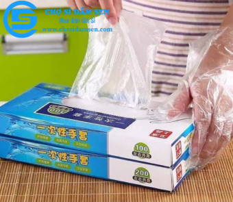 Hộp100. Hộp 200 Bao Tay Nilon sử dụng 1 đa năng tiện dụng. Đảm bảo vệ sinh. Bao tay Nilon siêu dai làm bếp, chế biển thực phẩm G272-BaoTayNilon