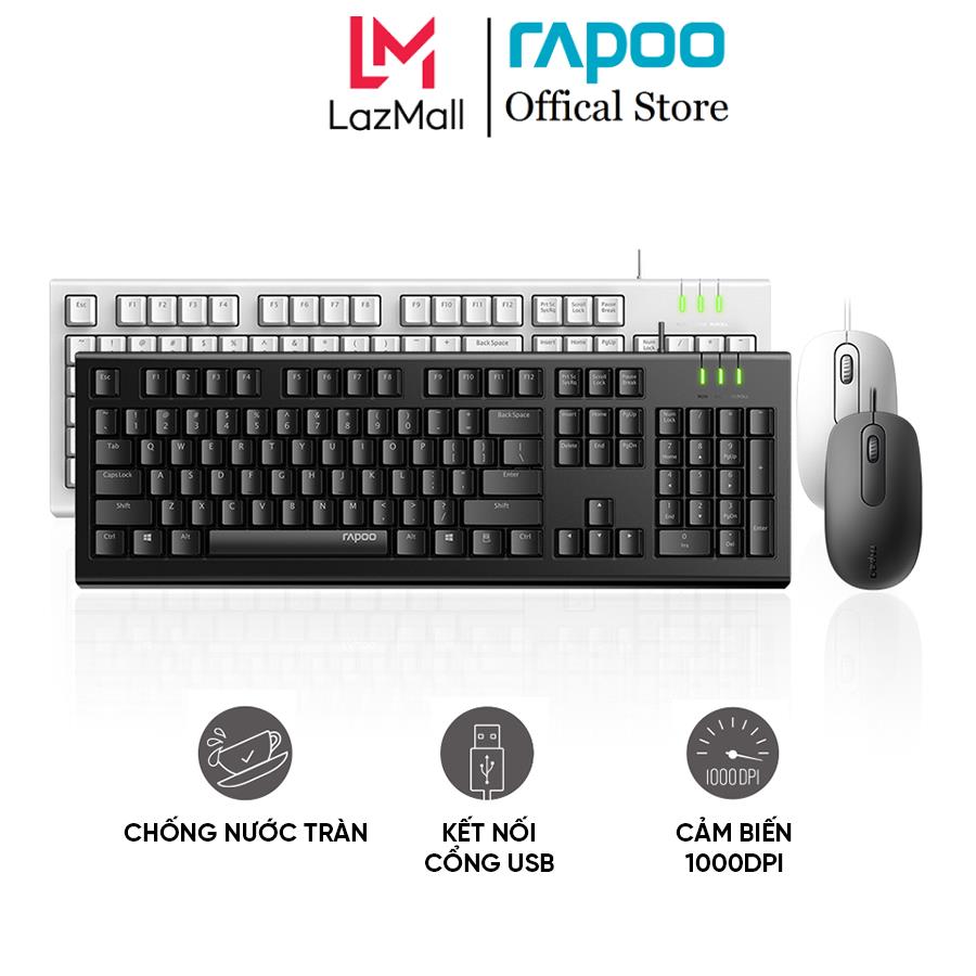 Bộ Bàn Phím Chuột Có Dây Rapoo X120 Pro