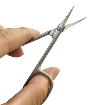 mishun318862 Stainless Steel Curved Tip Thin Blade Cuticle Scissors Nail Clippers Trimmer