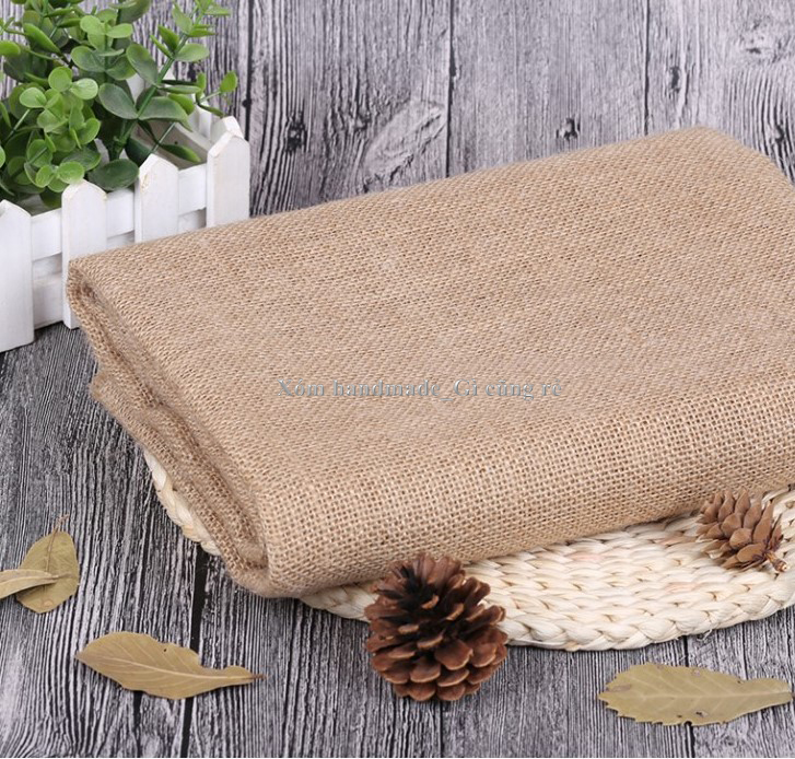 Vải bố đay, vải dày, khổ 1m7, vải đay, vải bố trang trí, vải bố thô, làm handmade, phông nền chụp ảnh, decor, trải bàn, sỉ vải đay