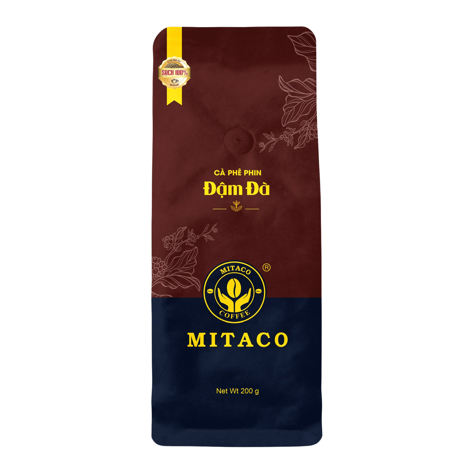 Cà phê pha phin nguyên chất Đậm Đà MITACO COFFEE Gói 200g