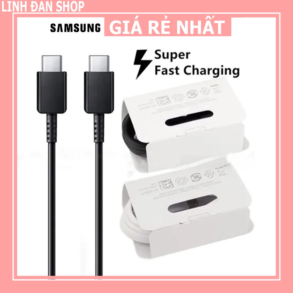 Dây cáp sạc nhanh samsung type c to type c dây 2 đầu type c