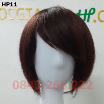 Tóc giả nữ ngắn ngang vai trẻ trung, làm từ tóc thật