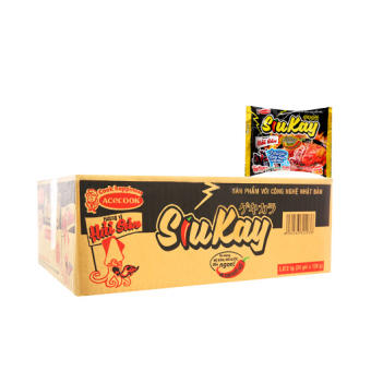 Thùng 24 gói mì vị bò Acecook SiuKay 128g