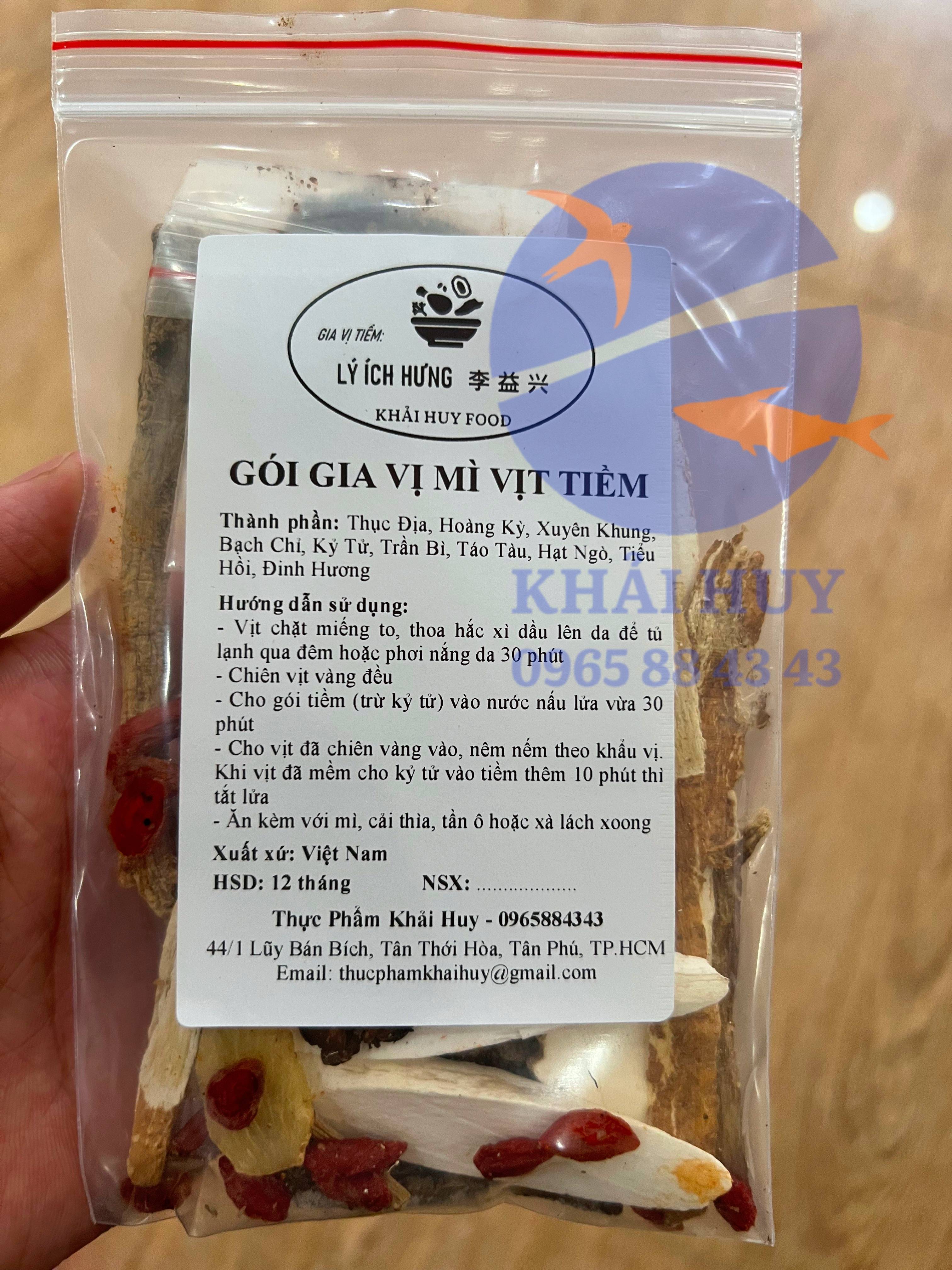 Gói gia vị mì vịt tiềm - gói tiềm mì vịt tiềm