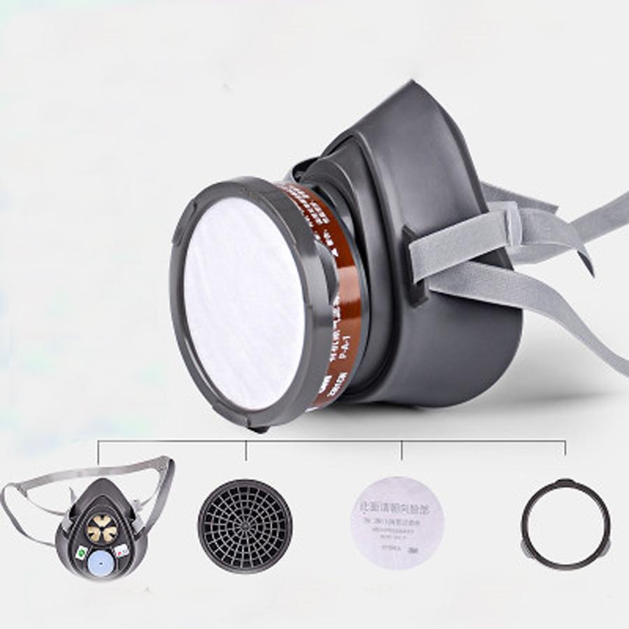 Mặt nạ chống độc 3m 3200 chuyên phun sơn pu chống độc chống bụi mịn nhà máy