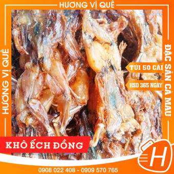 Khô Ếch Đồng - Túi Hút Chân Không 500g - Đặc Sản Cà Mau