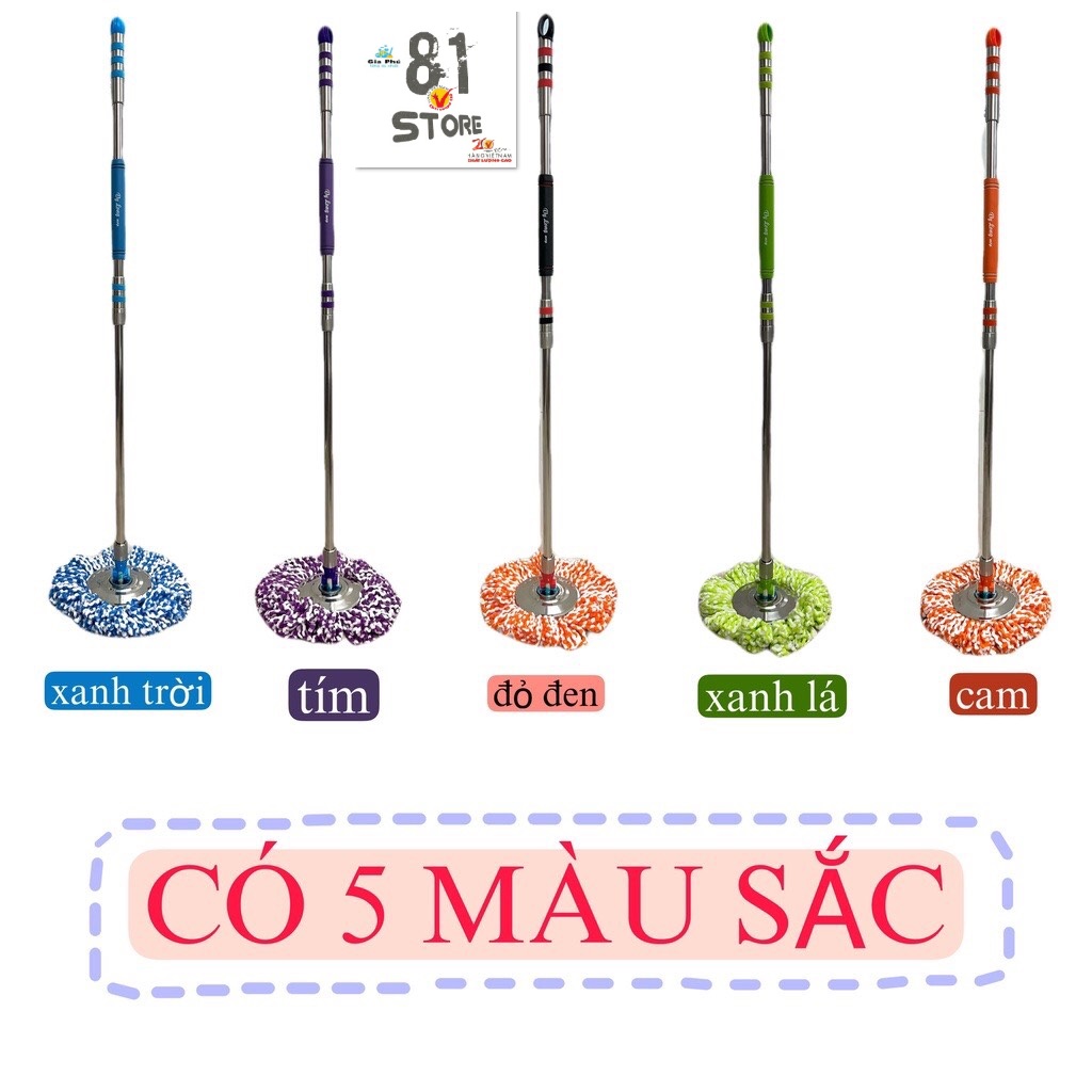 Cây lau nhà Goodlucky Thái Lan inox đặc cao cấp TL-999 Gia Phú ( Hàng Thái Lan - Khác hàng VN )