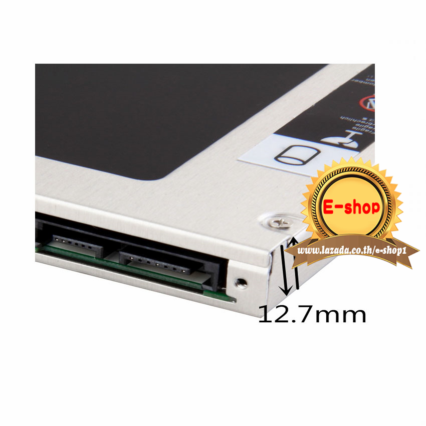 มุมมองเพิ่มเติมเกี่ยวกับ 2nd HDD SATA caddy 2.5"  ของ notebook 12.7mm ตัวใส hdd ใน dvd rom