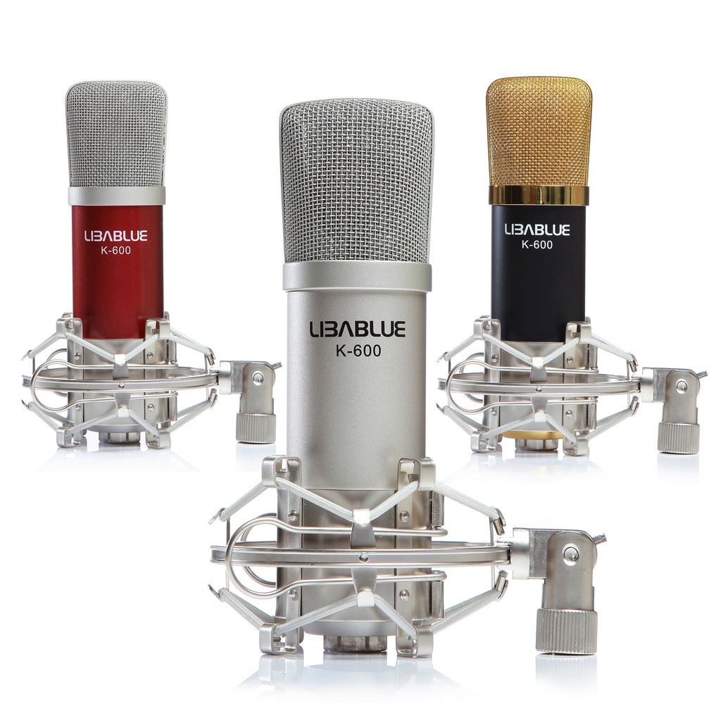 Micro Thu Âm Điện Thoại Livestream K600 LIBABLUE Mic Thu Âm Livestream Hát Karaoke Cao Cấp Cho Điện Thoại