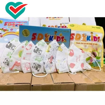 Set 100 Chiếc Khẩu Trang 5D Mask Kids Trẻ Em- Khẩu Trang 5D Trẻ Em