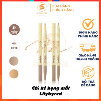 Bút Chì Kẻ Bọng Mắt Hai Đầu Lilybyred ⚡[CHÍNH HÃNG]⚡ Smiley Aegyosal Liner Dạng Sáp 01 - 02 (0.32g)