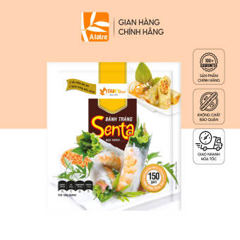 Bánh Tráng Vuông Senta 16cm, 150g - Hàng Chính Hãng, Date Mới Nhất
