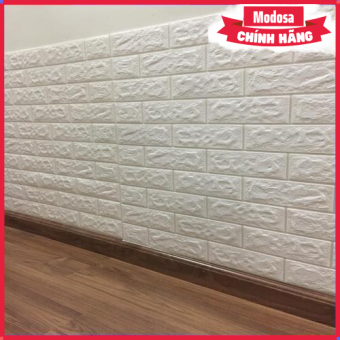 Xốp Dán Tường Modosa Giả Gạch 3D Khổ Lớn 70X77Cm Dày 6Ly Tiêu Chuẩn - Hàng Chính Hãng