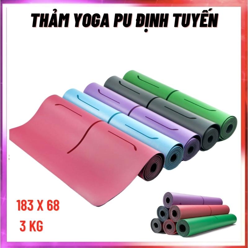 [LOẠI TỐT - HÀNG CAO CẤP] Thảm Yoga Định Tuyến, Thảm Tập Yoga , Thảm Tập Gym, Chất Liệu PU Bảo Vệ Môi Trường, thảm tập thể dục tại nhà, thảm tập gym, miếng tập yoga - Hàng Chính Hãng