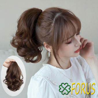 Ngoạm xoăn ngắn 30cm N163A 😍FREESHIP😍 đuôi tóc giả kẹp ngoạm xoăn ngắn, tóc giả kẹp ngắn cho nữ