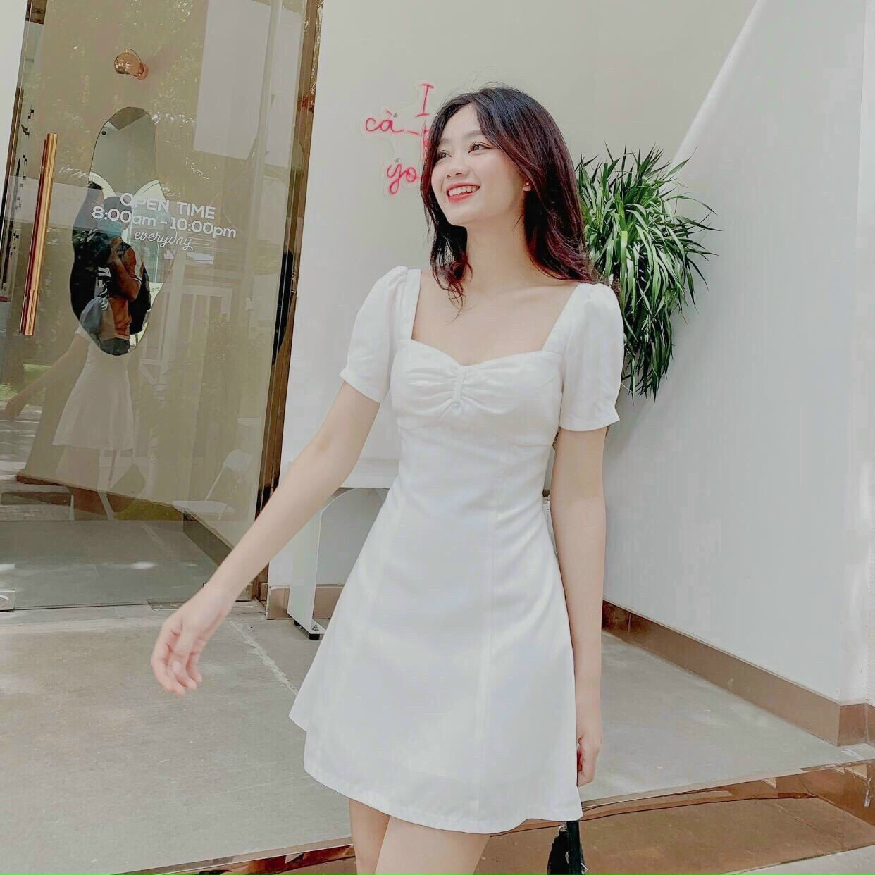 Likeher - đầm nữ d13 dáng ngắn trẻ trung siêu tôn dáng