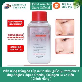 Viên uống trắng da Cấp nước Hàn Quốc Glutathione 7 day Angle’s Liquid Oneday Collagen Lọ 72 viên [ Chính Hãng ]