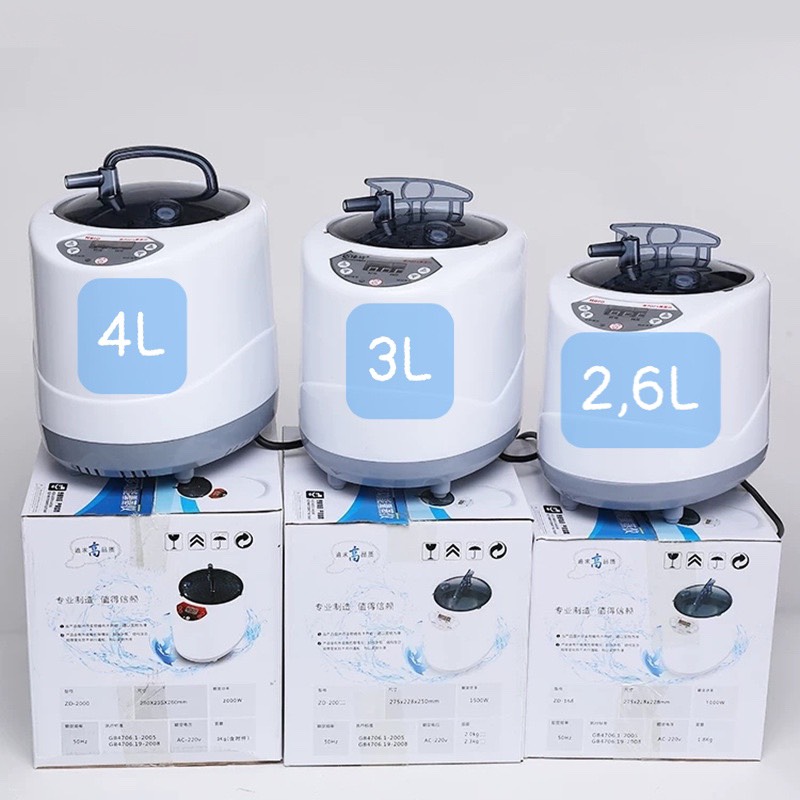 Nồi Xông Hơi 2.6L Dùng Cho Lều Xông Hơi - Hãng Hero Cao Cấp - Bảo hành đầy đủ