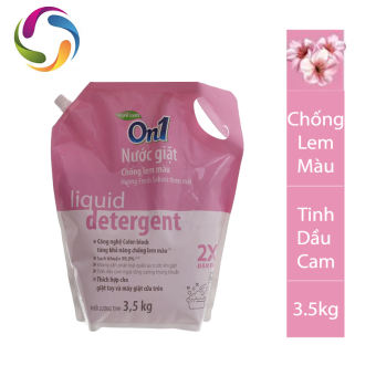 Túi Nước Giặt On1 Chống Lem Màu Hương Fresh Sakura 3.5Kg