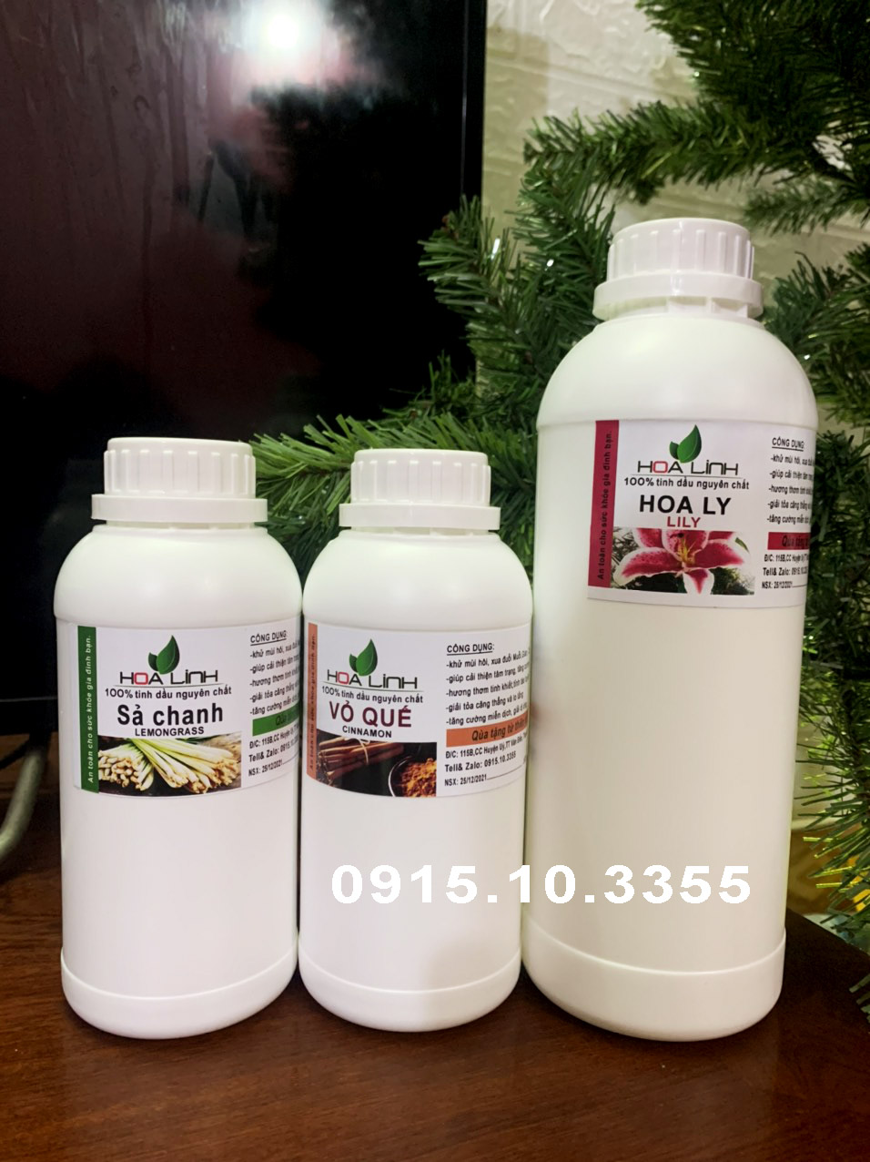 Tinh dầu thiên nhiên 1 lít -tinh dầu xông thơm phòng, đuổi muỗi sả chanh, quế, bạc hà, hoa nhài