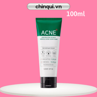 Sữa Rửa Mặt Cho Da Mụn Some By Mi 30 Days Miracle Acne Clear Foam 100ml