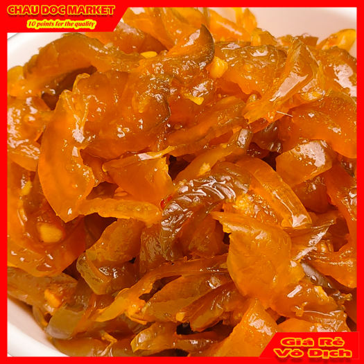 Dưa Mắm Dưa Gang Trộn Tỏi Ớt Châu Đốc Loại Ăn Liền Thơm Ngon Hủ 500gr