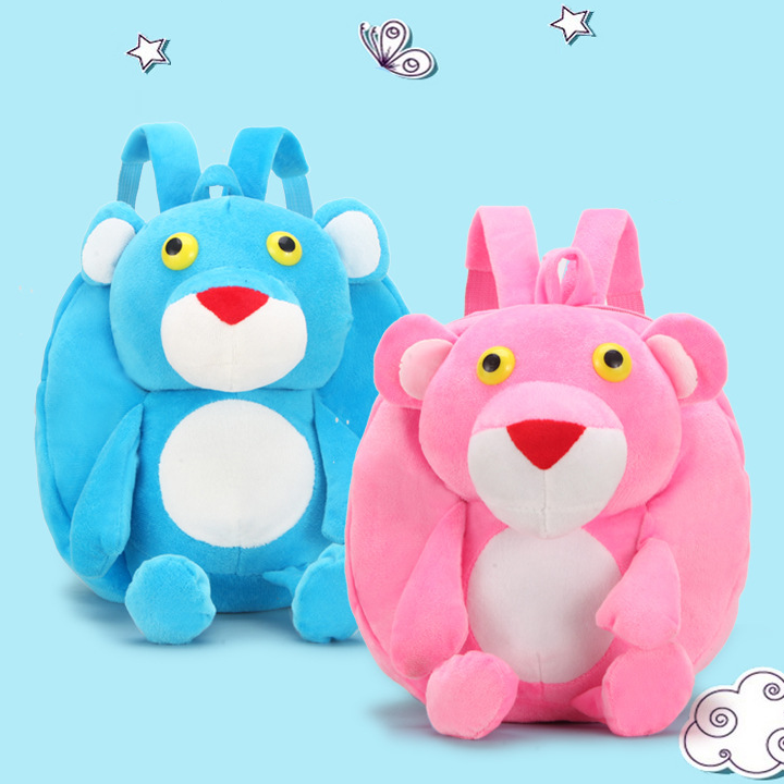 Balo thú bông hình báo con đáng yêu cho bé trai bé gái đi nhà trẻ size 24cm