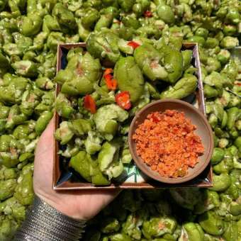 Cà na thái đập dập xốc muối ớt 500g