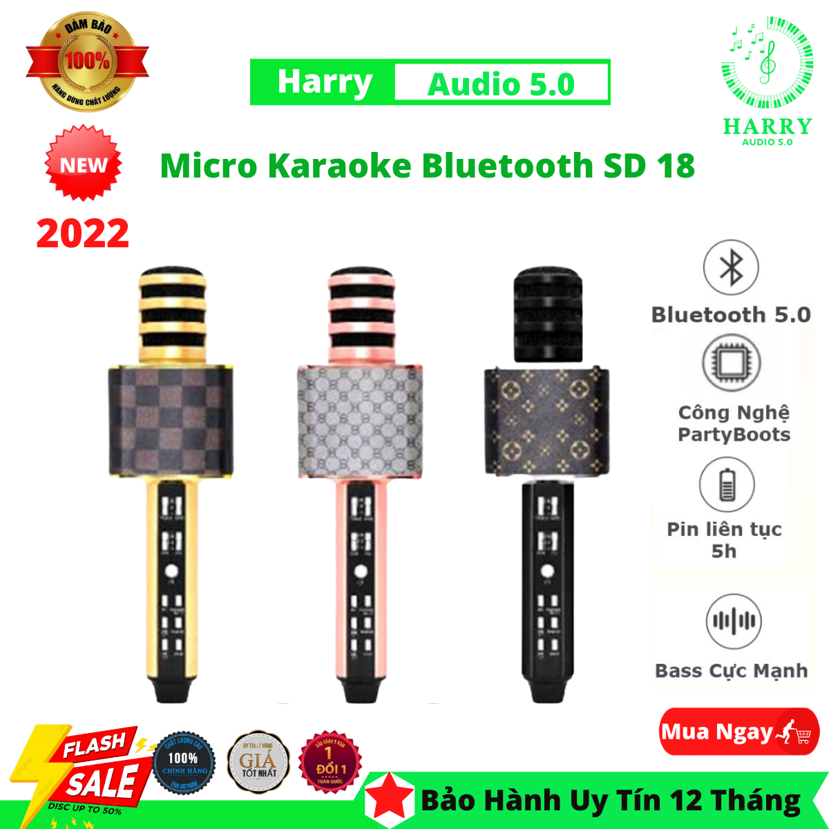 Micro Karaoke Kèm Loa Bluetooth Nhập Khau Cao Cấp SD 18 Có Khe Cắm Thẻ Nhớ 3 Trong 1, Mic Hát Karaoke Bluetooth Không Dây Kèm loa Âm vang Ấm mic hát karaoke cầm tay mini micro hát trên xe hơi mic hát karaoke hay nhat hiện nay
