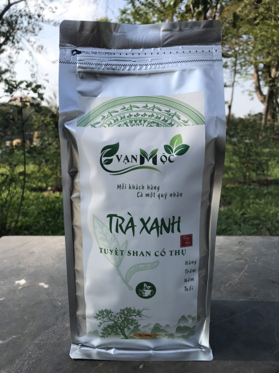 Trà xanh shan tuyết 450g - tuyết shan cổ thụ tây côn lĩnh