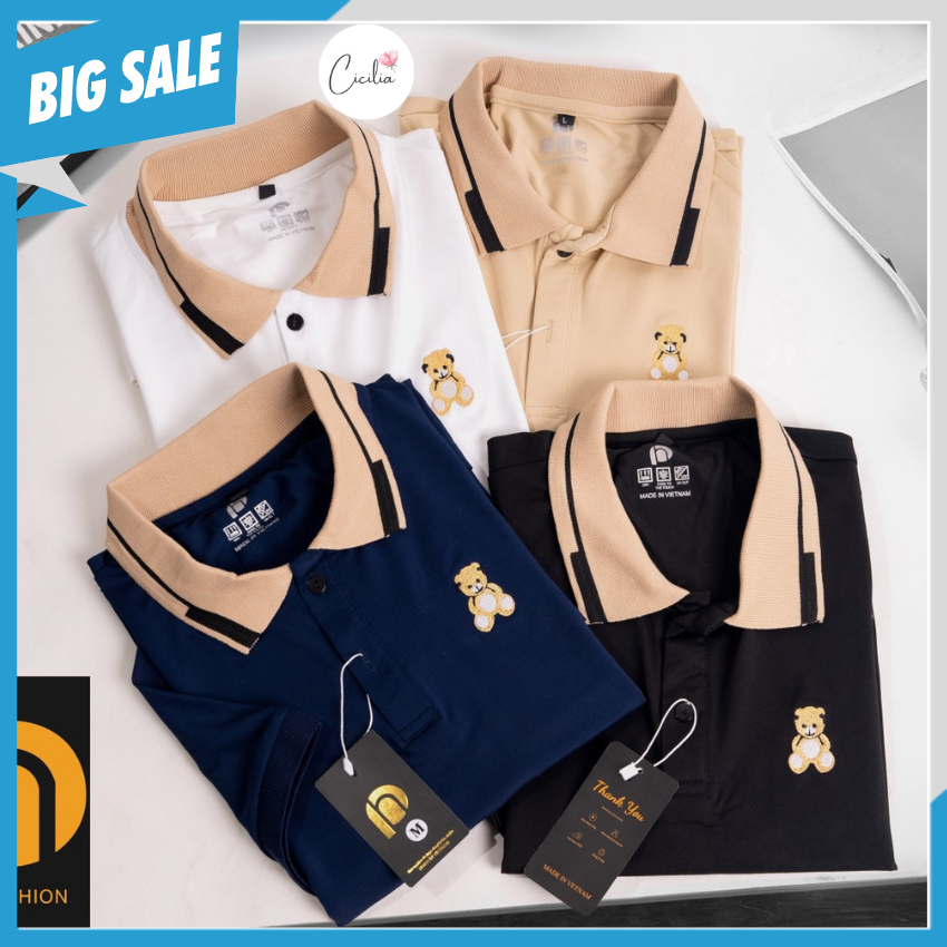 Áo Polo Nam Cao Cấp Hot Nhất 2022, Áo Phông Nam Nữ Có Cổ Bẻ Đẹp Thời Trang, Cicilia