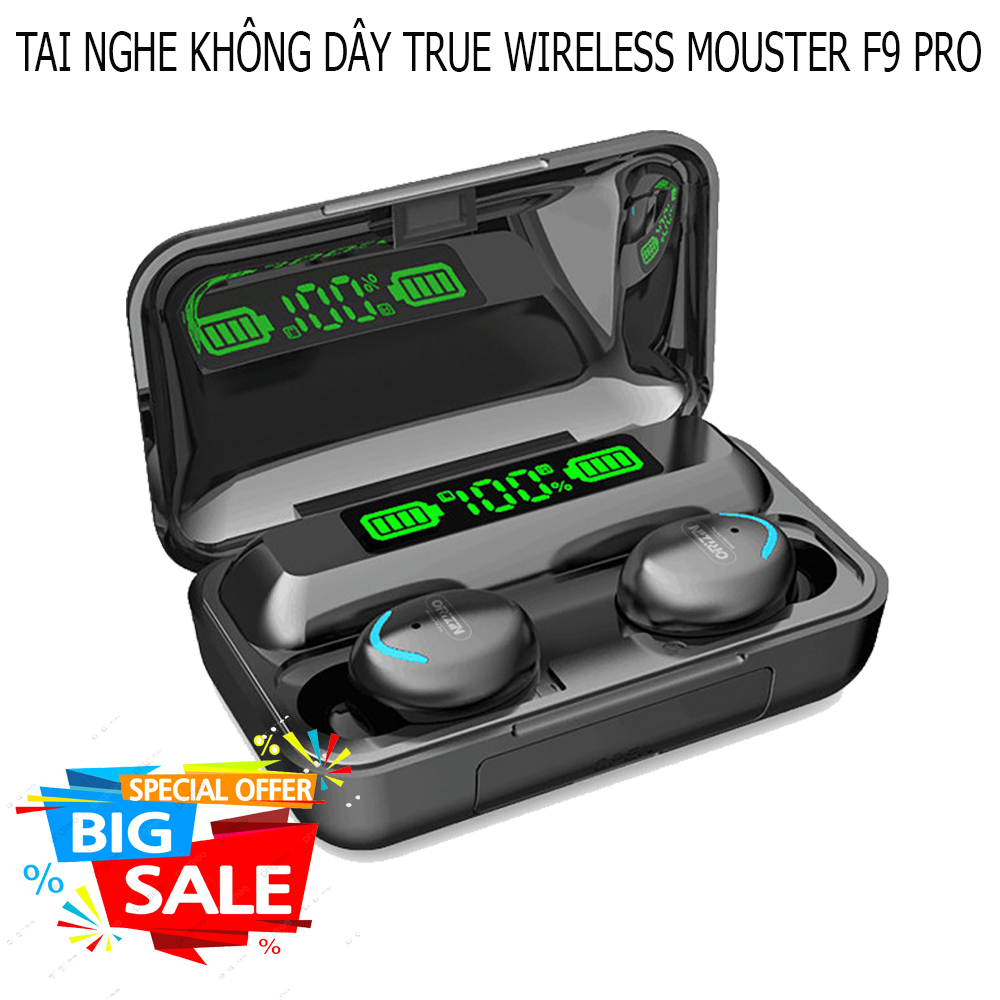 [ NEW SALE ] Tai Nghe Bluetooth yoking F9, Tai Nghe Không Dây F9, Công Nghệ Bluetooth 5.0, Kén Sạc 2000 Mah Kiêm Sạc Dự Phòng, Nút Điều Khiển Cảm Ứng, chống Thấm Nước Chống Bụi Dùng Cho Mọi Điện Thoại, BH uy tín 1 đổi 1.