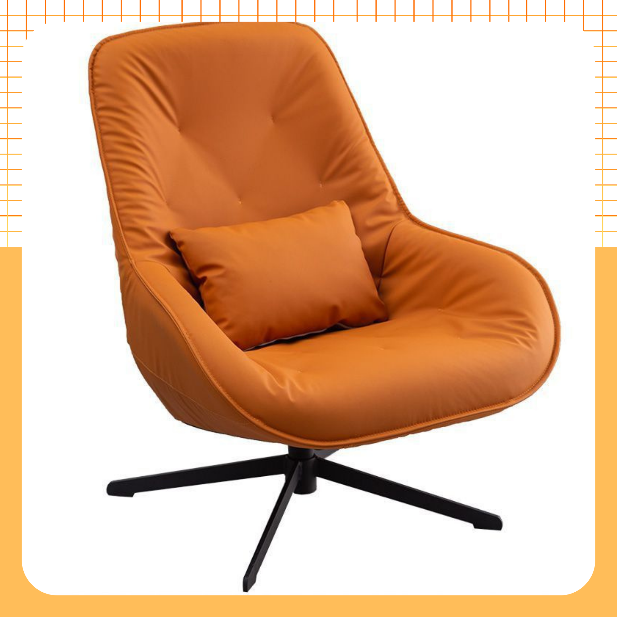 Ghế sofa lười , sofa phòng khách , ghế bành sofa da thư giãn cao cấp xoay 360 độ INTERNO